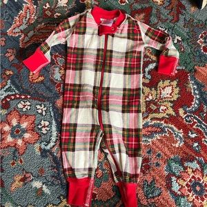 Hanna Andersson plaid sleeper 3-6m